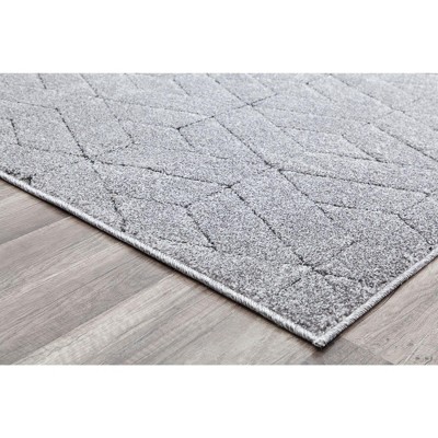 Cadence 5' x 7' Geometric Gray Synthetic Area Rug