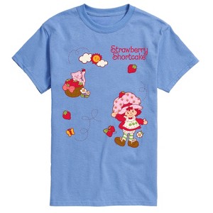 Men's - Strawberry Shortcake - Custard And Flowers Short Sleeve Graphic T-Shirt - 1 of 4