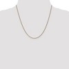 Black Bow Jewelry 1.2mm 14k Yellow Gold Solid Diamond Cut Spiga Chain Necklace - 2 of 4