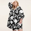 Women's Classic Rose Poplin Long Sleeve Mini Dress - kate spade new york x Target Black/Cream - 3 of 4
