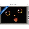 Trends International Tobe Fonseca - Black Cat Minimalist Tongue Framed Wall Poster Prints - 3 of 4
