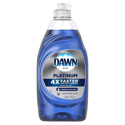 Dawn Platinum Dishwashing Liquid Dish Soap, Refreshing Rain Scent, 13.2 fl oz