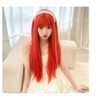 Jessie's Wig 26 Inch Long Silky Straight Bangs With Wig Full Cap Synthetic Hair Ginger Color 1 Pc/Pack - 2 of 4