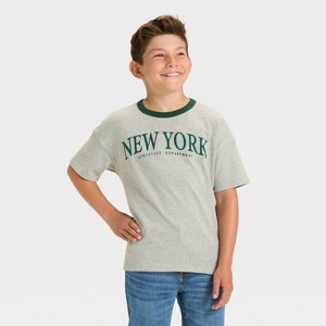 Boys' Short Sleeve Relaxed Fit T-Shirt - Cat & Jack™ - 1 of 4