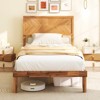 Infans Twin Size Bed Frame w/Headboard Wooden Slats Support 9" Under-bed Storage Space - 4 of 4
