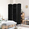 Room Divider, 3 Panel Folding Privacy Screen, 6FT Tall Portable Weave Partition Wall Divider for Bedroom - 2 of 4