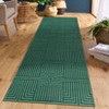 Washable Area Rug Soft Rugs for Living Room Modern Striped Non Slip Rug Geometric Checkered Foldable Print Mat - 3 of 4