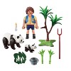 Playmobil City Life Panda Caretaker Carry Case 70105 Playset 18pc - 3 of 4