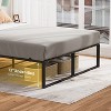Garvee Twin/Full/Queen Metal Bed Frame - 14" Platform w/3-in-1 Steel Support, No Box Spring Needed, Easy Assembly, Black - 4 of 4