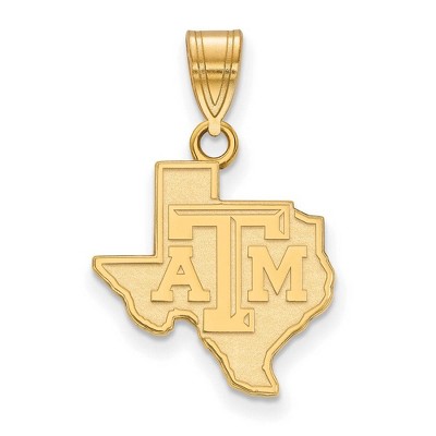 Black Bow Jewelry 14k Yellow Gold Texas A&M Aggies NCAA Medium Pendant
