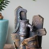 NAYSAYE Fountain Decorative Water Feature Antique Pump Design for Garden Patio Indoor Outdoor, Brown, 3.9"*13.6"*3.3" - 3 of 4