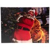Northlight LED Lighted Jolly Santa Claus Christmas Canvas Wall Art - 11.75" x 15.75" - 3 of 4