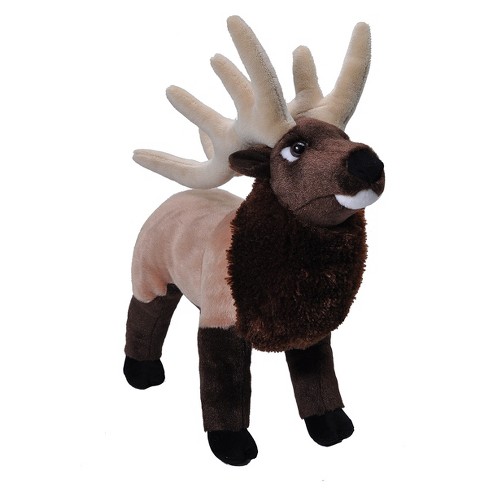Wild Republic Cuddlekins Elk Stuffed Animal, 12 Inches