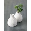 Sullivans Set of 2 White Bud Vase 4.5"H White - 3 of 3