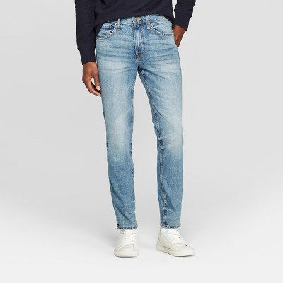 medium wash skinny jeans mens