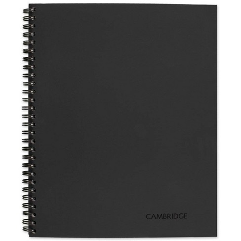 cambridge spiral notebook ruled subject legal lg gray core target