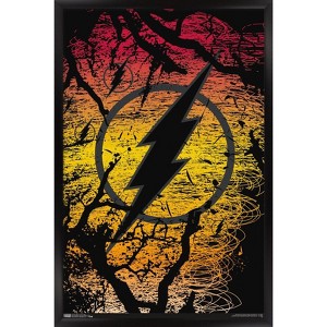 Trends International DC Comics - The Flash - Logo Framed Wall Poster Prints - 1 of 4