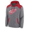 NHL Detroit Red Wings Men's Gray Poly Hooded Sweatshirt - 2 of 3