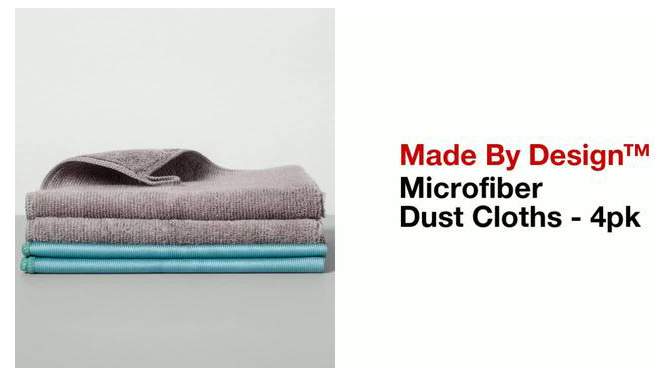 Microfiber Cleaning Cloths - 4ct - Made By Design&#8482;, 2 of 5, play video