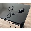 Vynxaria Claiks Glass Standing Desk, Electric office computer Standing Desk Adjustable Height, 48 Inch Adjustable Stand Up Desk - 3 of 4