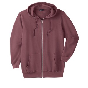 KingSize Men's Big & Tall Fleece Zip-Front Hoodie - 1 of 4