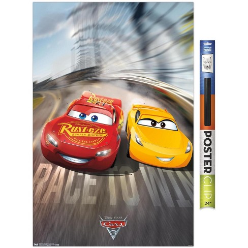 Disney Pixar Cars 3 Race To Win Unframed Wall Poster Prints : Target