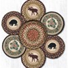 Earth Rugs Wilderness Trivets in a Basket – Printed Round Jute Hot Pads, 10"x10" - 3 of 3