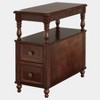 Resenkos Rustic Wooden Coffee Table with Shelf, 2 - Tier Living Room Center Table Brown - 3 of 4