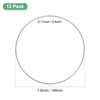 Unique Bargains Metal Electroplating Macrame Crafting Crafts Hoop 12 Pcs - 3 of 4