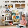 FONTOI Metal/Wood Kids Bookshelf, 3/4 Tier Toddler Bookshelf and Toy Storage Organizer for Kids Room, Bedroom, Living Room, Playroom and Nursery - 4 of 4