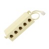 Unique Bargains 6P4C RJ11 5 Way Outlet Modular Jack Telephone Line Adapter Splitter Connector Cable - 4 of 4