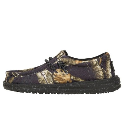 Hey Dude Youth Boys Wally Youth Realtree Edge® Colors , Black/Camo, 3