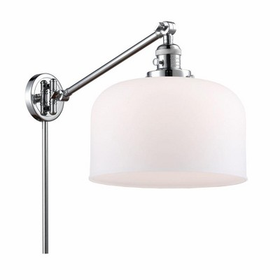 Bell - 1 Light Swing Arm Wall Sconce In Industrial Style-13 Inches Tall and 12 Inches Wide