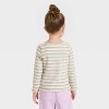 Toddler Girls' Long Sleeve Ribbed T-Shirt - Cat & Jack™ - 2 of 3