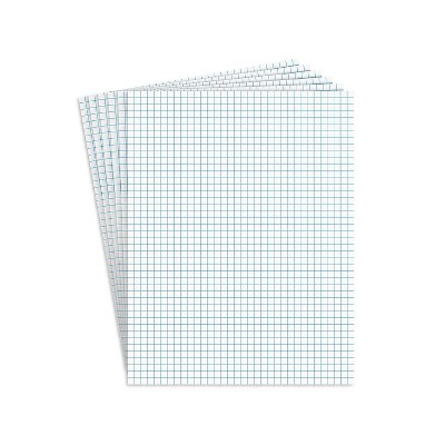 Staples Graph Pads 8.5" x 11" Graph White 50 Sh./Pad 6 Pads/PK TR57333/51301