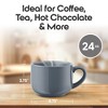Omniware Teaz Cafe 24oz Jumbo Mug, Set of 4 - Rustic Stoneware, Oversized Handle, Dishwasher Safe, Lead-Free Glaze - 4 of 4