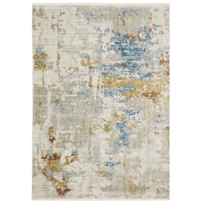Oriental Weavers Bauer 1340W Beige/ Multi Indoor Area Rug - 5'3" x 7'6"