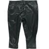 Calvin Klein Womens Faux Leather Straight Casual Trouser Pants - 3 of 3