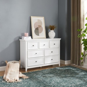 Arina 7-Drawer Accent Storage Dresser Cabinet, Closet Organizers and Clothes Storage for Living Room and Bedroom, Indoor Furniture - The Pop Home - 1 of 4