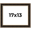 PosterPalooza | Ornate Brown Picture Frame - UV Acrylic, Backing Board, Hanging Hardware Included - 2 of 4