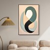 Art Remedy Earthworm in the glass bowl Contemporary Shapes Abstract Wall Art Framed - 2 of 4