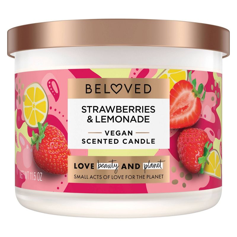 Beloved 2-Wick Candle Strawberries &#38; Lemonade - 11.5oz, 3 of 6