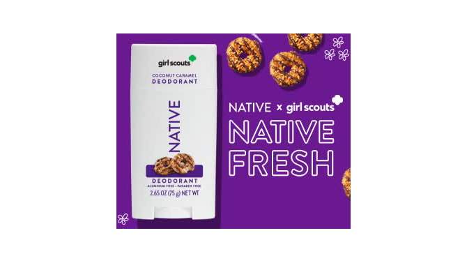 Native Limited Edition Girl Scout Lemon Cookie Deodorant - 2.65oz, 2 of 8, play video
