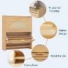 Rattan Shoe Cabinet with 2 or 4 Flip Drawers, Free Standing Wooden Shoe Storage Organizer Cabinet with Adjustable Shelves for Entryway,Hallway,Foyer - 3 of 4