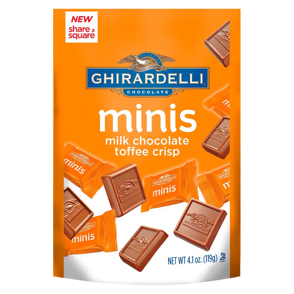 UPC 747599319785 product image for Ghirardelli Minis Milk Chocolate Toffee Crisp Squares - 4.1oz | upcitemdb.com