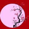 Junior's Design By Humans Cherry Blossom Tree By AnimeStyles T-Shirt - 2 of 3