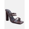 Dandelion High Block Heeled Croc Sandals - 2 of 4