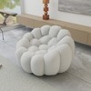 WJSHome Single Bubble Couches for Living Room, Memory Foam Round Bubble Sofa, 3D Honeycomb Shape Curved Sofas for Living Room, Small Space - 2 of 2