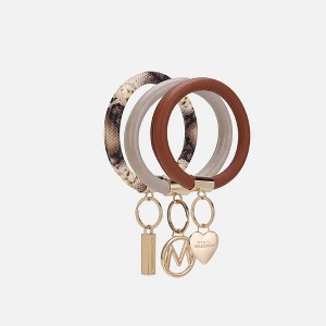 MKF Collection Jasmine 3 Piece Bangle Wristlet and Keychain Set by Mia K - 1 of 3