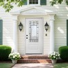 Lirago 36 x 80 Right hand Inswing White Fiberglass Front doors with Brickmould 4-9/16" Vinyl Frame Frosted Glass - 4 of 4